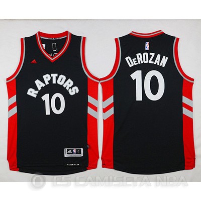 Camiseta Derozan #10 Toronto Raptors Negro - Haga un click en la imagen para cerrar